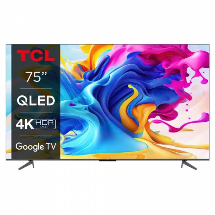 Téléviseur 75" QLED Smart Tv 4K UHD TCL