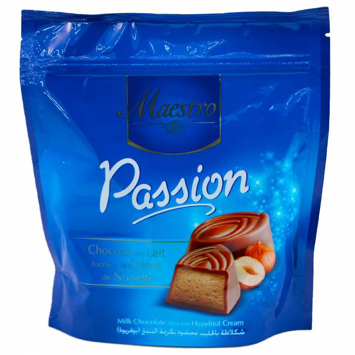 Chocolat Passion lait noisettes