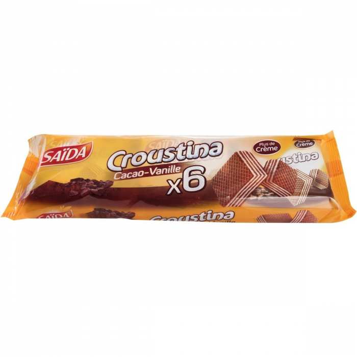 Gaufrettes Croustina cacao vanille