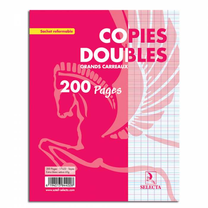 Double feuille 200 pages
