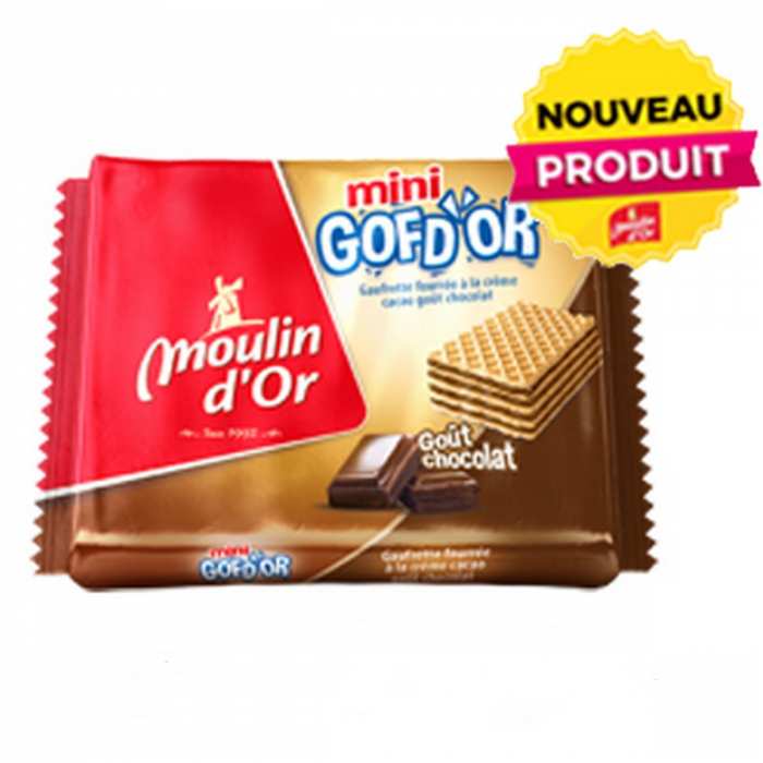 Mini gaufrettes au chocolat Gofd'or