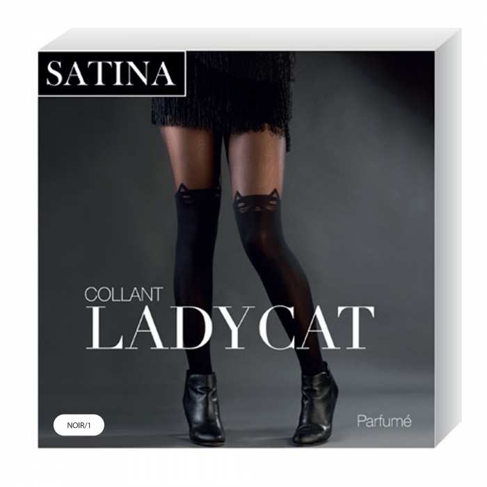 Collants Fantaisie Ladycat noir T1