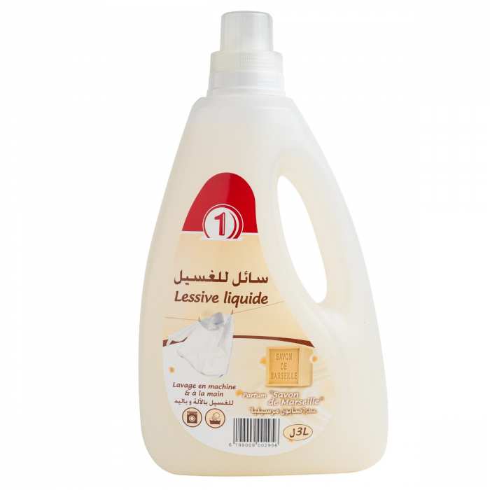 Lessive liquide savon de Marseille 3L