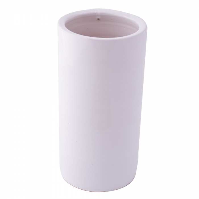 Pot cylindrique blanc
