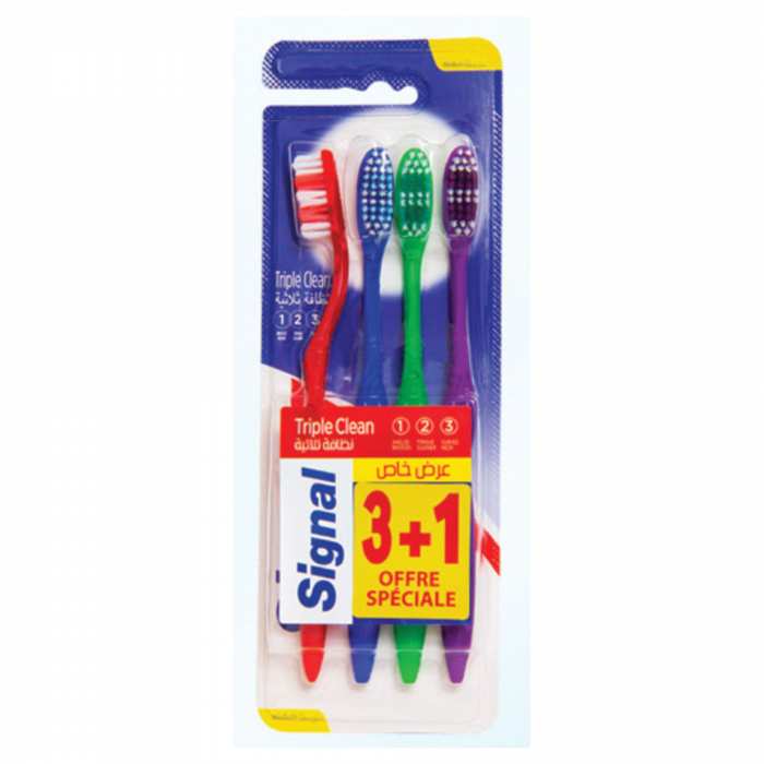Brosses à dents triple clean Medium