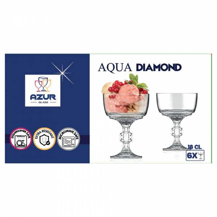 Coffret de 6 Coupes Aqua Diamond