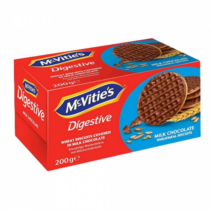 Biscuits Digestive chocolat au lait
