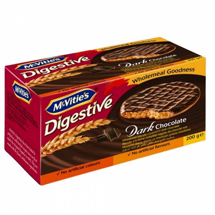 Biscuits Digestive au chocolat noir