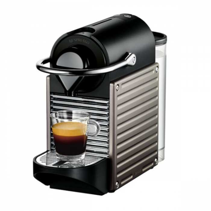 Machine à café nespresso pixie titane