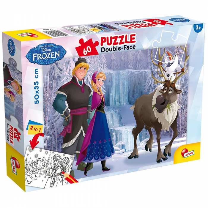 Puzzle Frozen double face 60 pièces