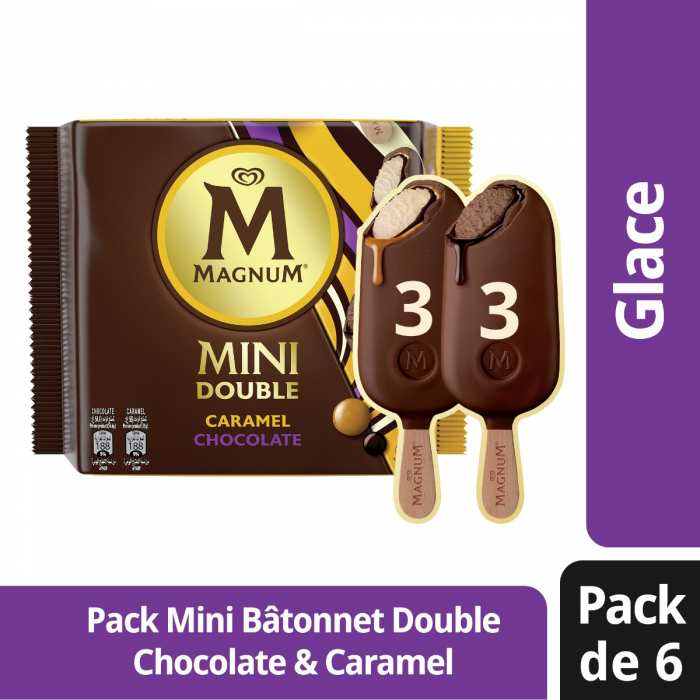 Multipack Mini glace Double Caramel Chocolat