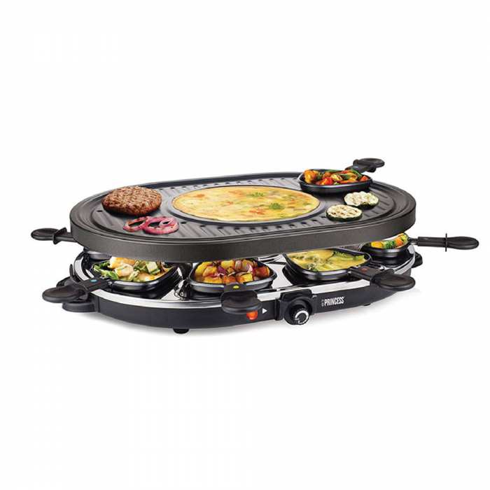 Raclette Grill ovale multifonction 5en1 1200W