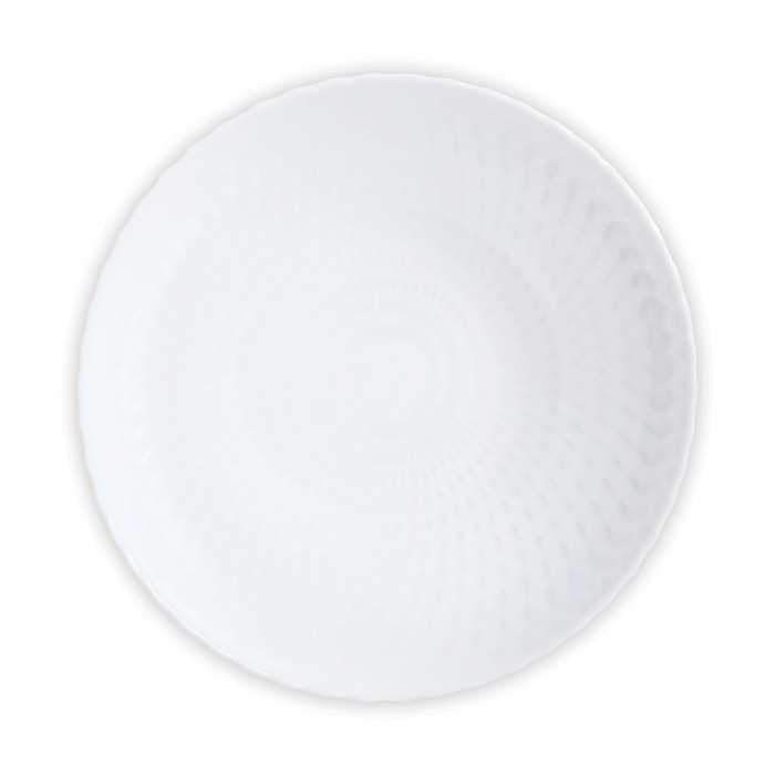Assiette plate Ø25cm blanche Pampille