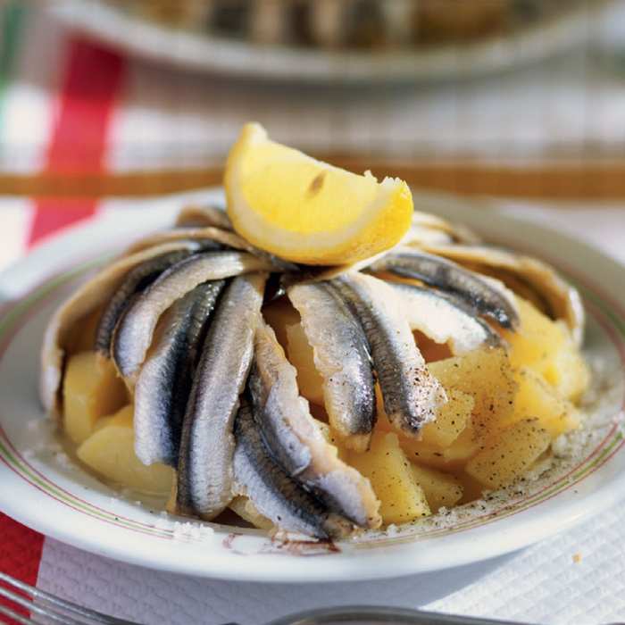 Filets d'anchois marinées