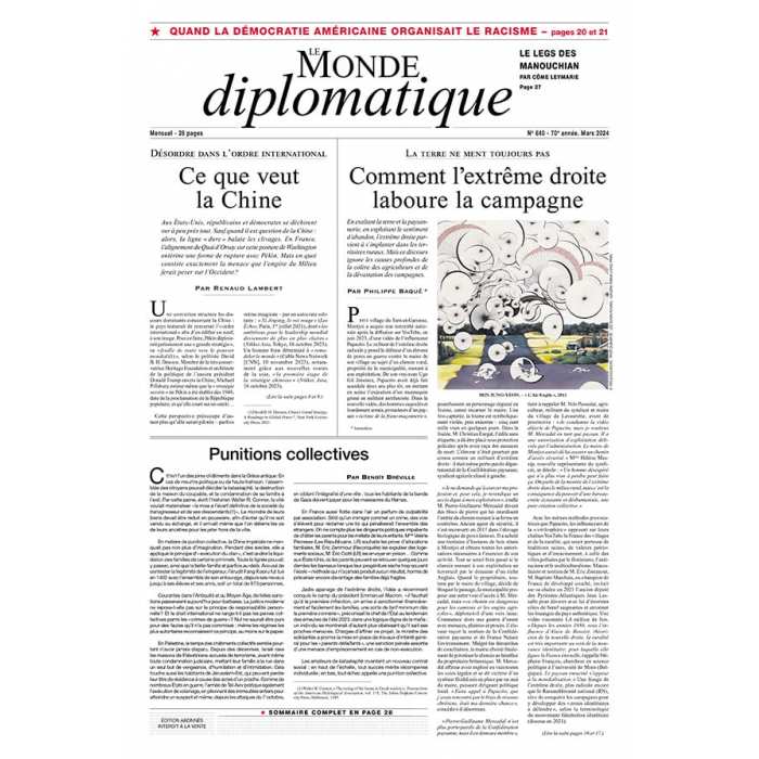 Journal Le Monde Diplomatique N°840