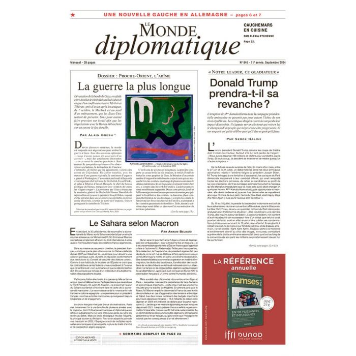 Journal Le Monde Diplomatique N°846