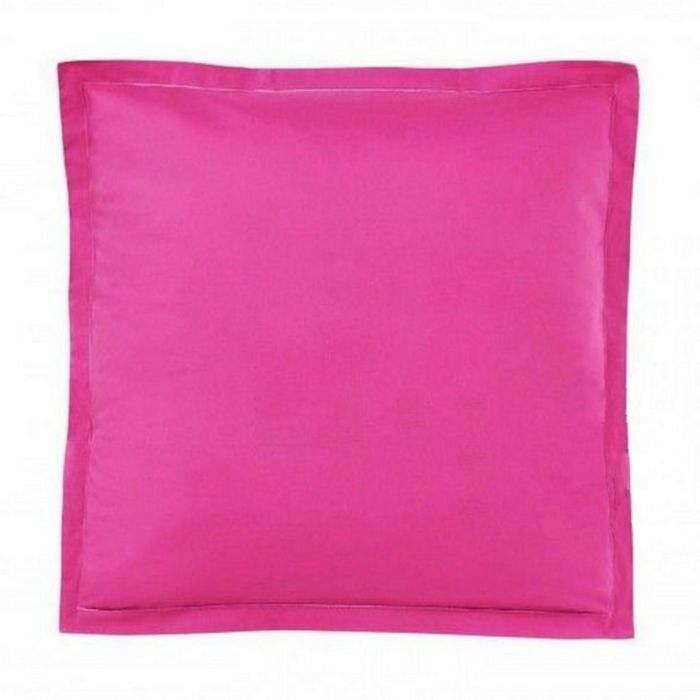 Taie d'oreiller fuchsia en coton