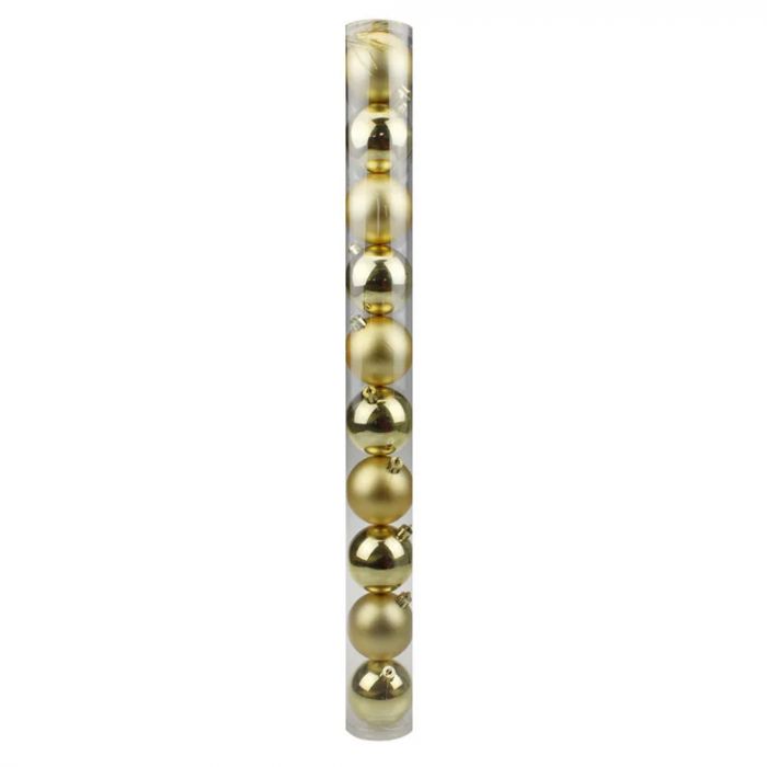 Tube de 10 bols Gold Mat-brillant