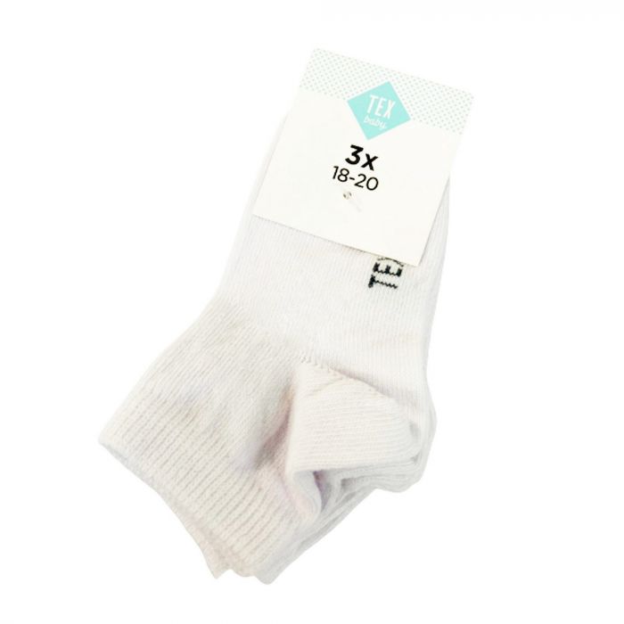 Lot de 3 chaussettes blanches