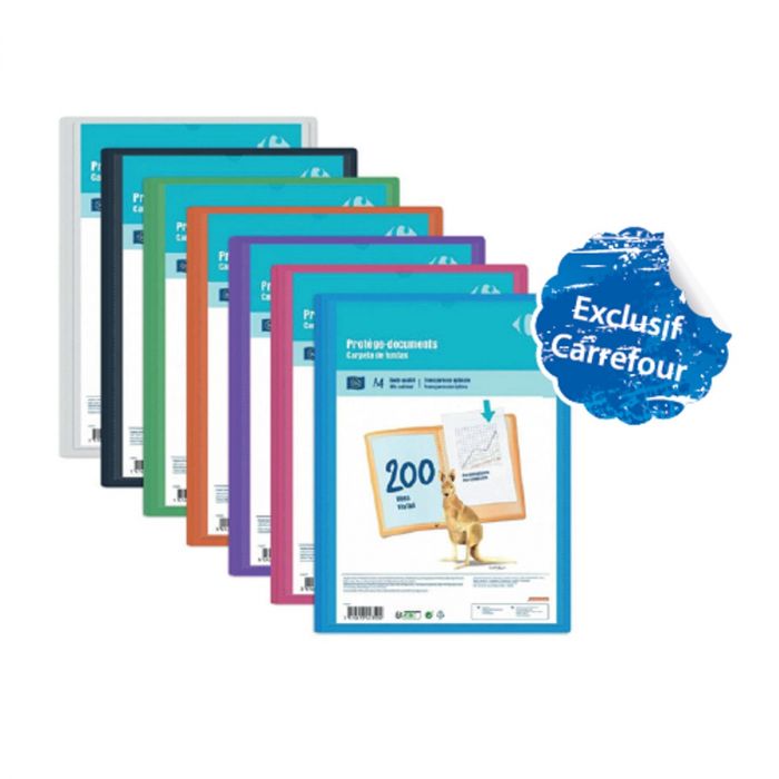 porte-vue 200 vues - couleurs assorties