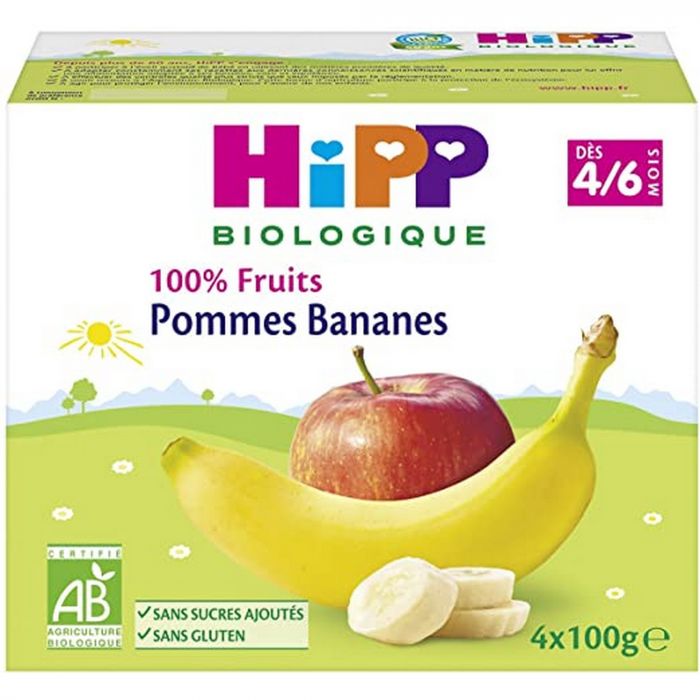 Compote biologique banane pomme HIPP