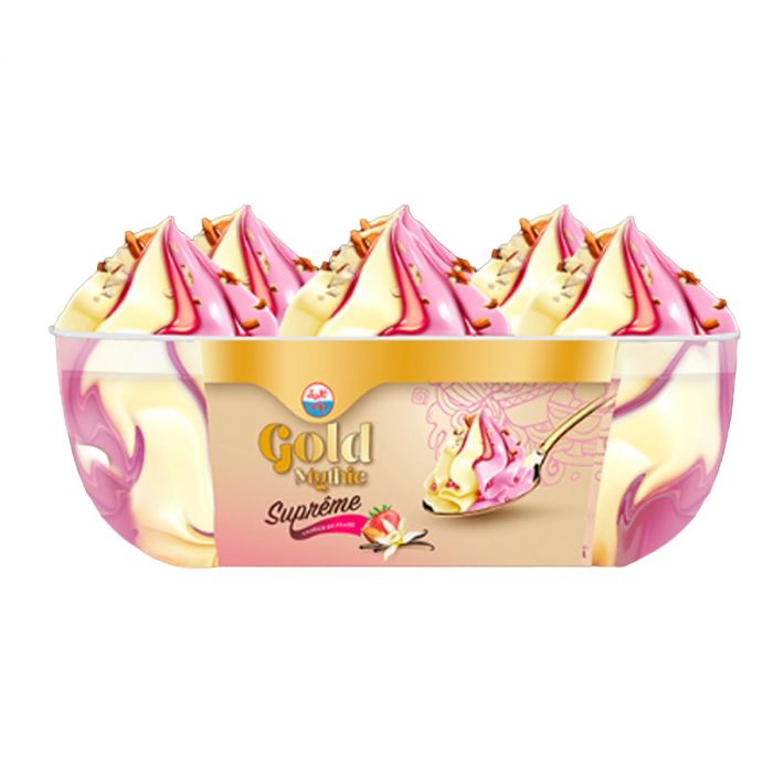 Glace Gold Mythic fraise vanille