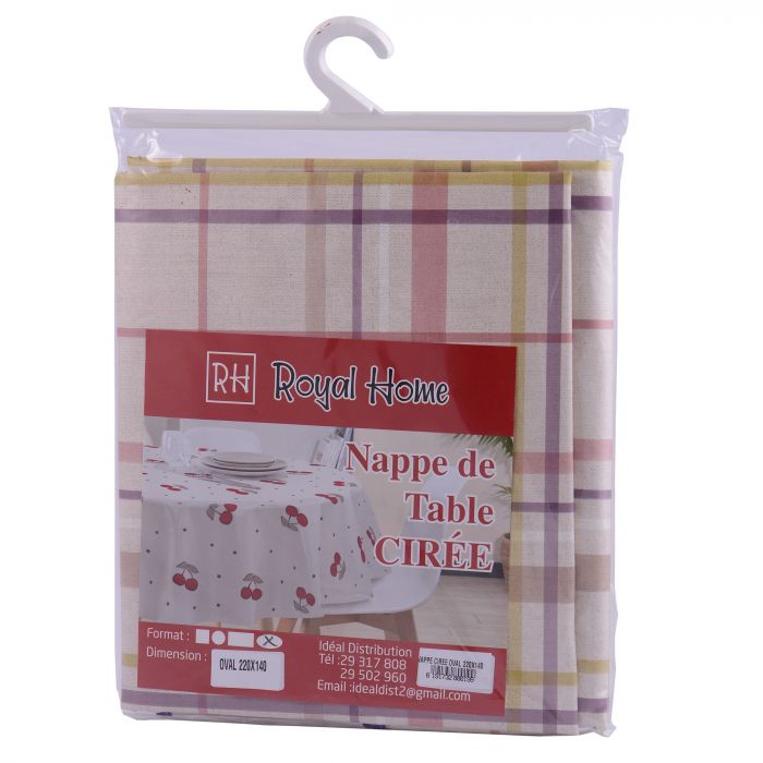 Nappe cirée ovale