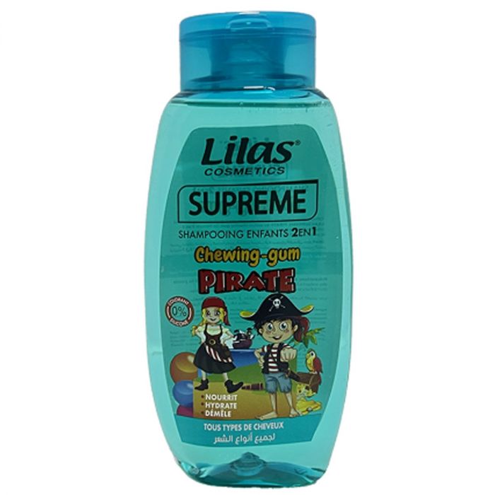 Shampooing enfants 2 en 1 Chewing-gum Pirate