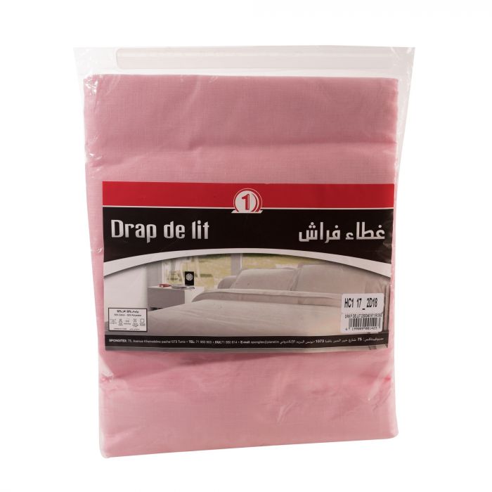 Drap de lit rose