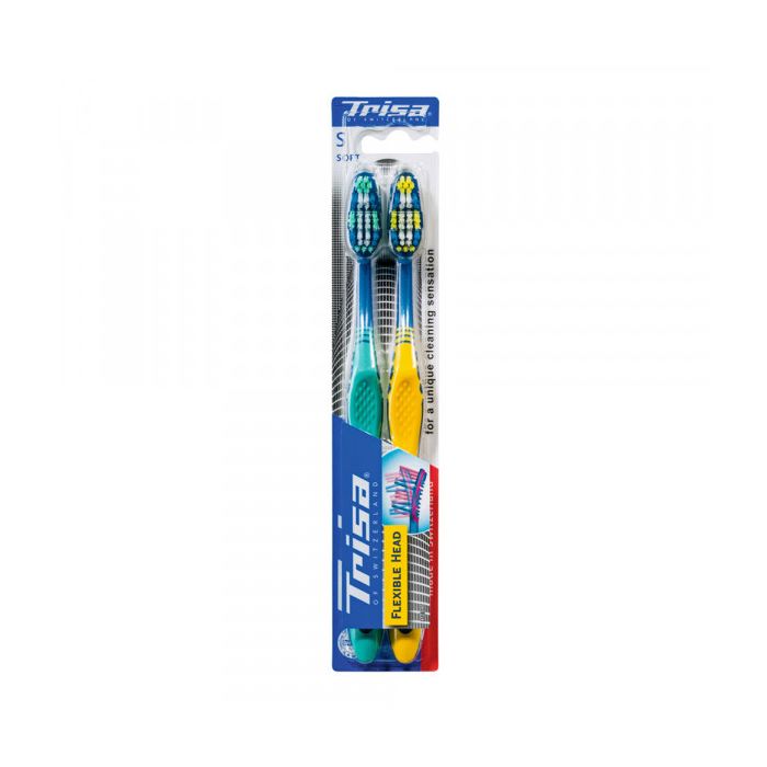 Lot de 2 Brosses à dents à tête flexible Medium