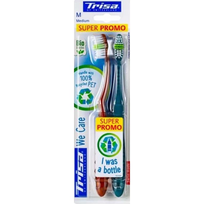 Lot de 2 Brosses à dents Bio We care Medium