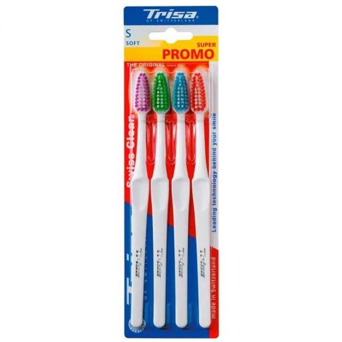 Lot de 4 Brosses à dents Swiss Clean Soft