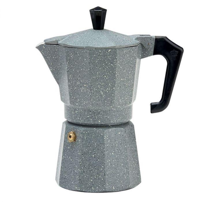 Cafetière Italienne 3 Tasses aluminium - marbré