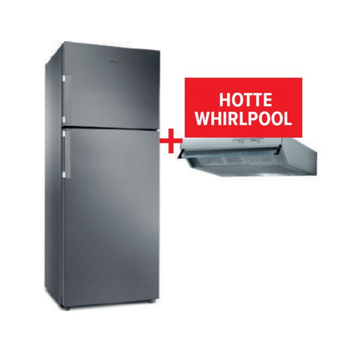 Réfrigérateur double porte 423L NoFrost Inox