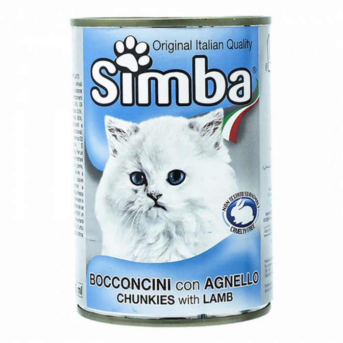 Aliment pour chat bouchées agneau